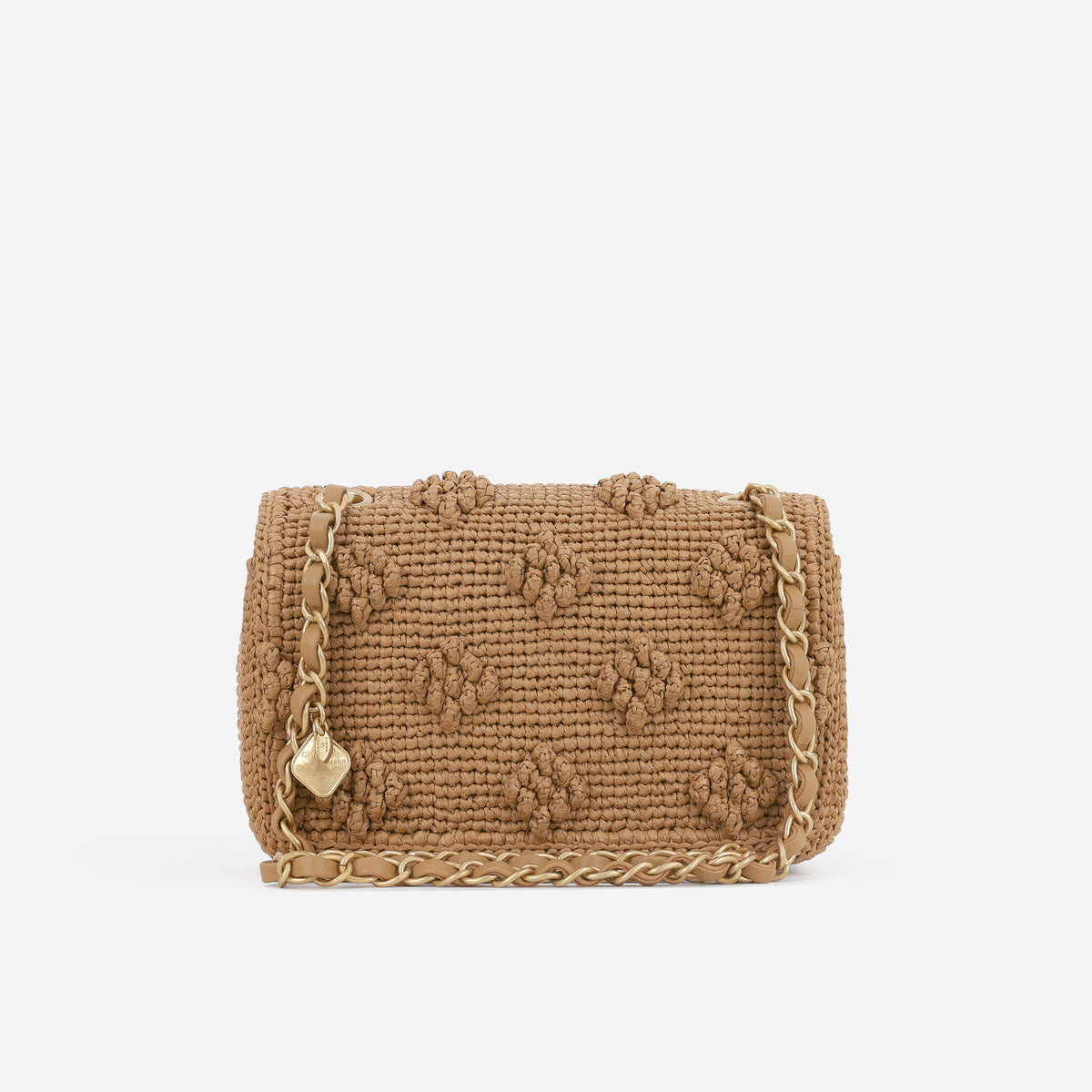 Chanel 24P Small Dolce Flap - Beige Braided Raffia | Aged Gold Hardware