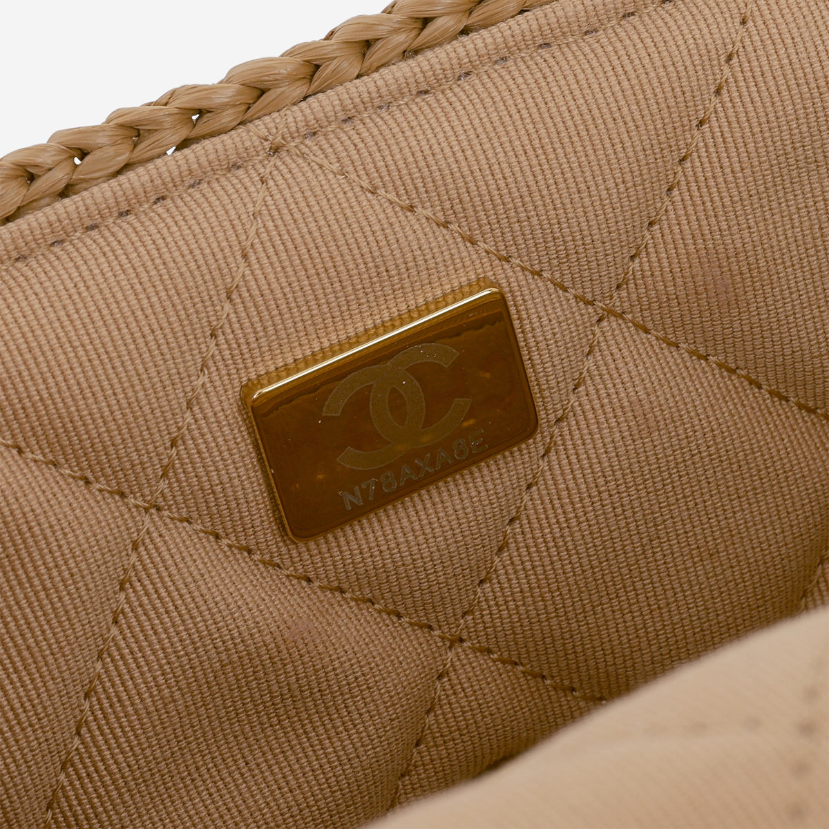 Chanel 24P Small Dolce Flap - Beige Braided Raffia | Aged Gold Hardware