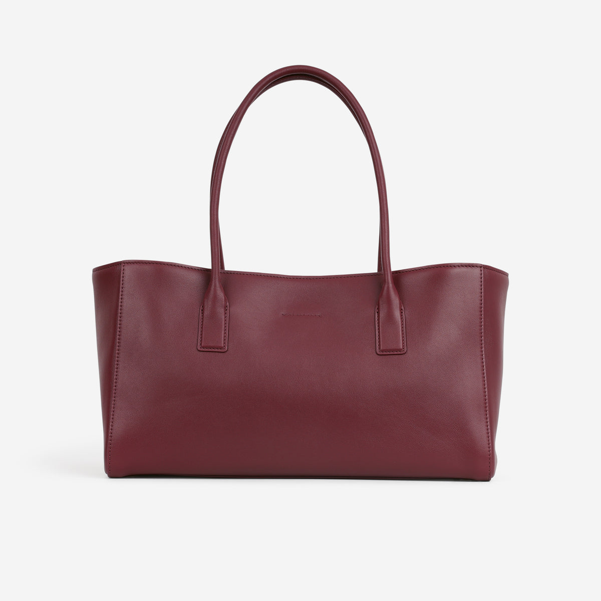 Chanel Small Tote - Dark Burgundy Smooth Calfskin | Aged Gold Hardware