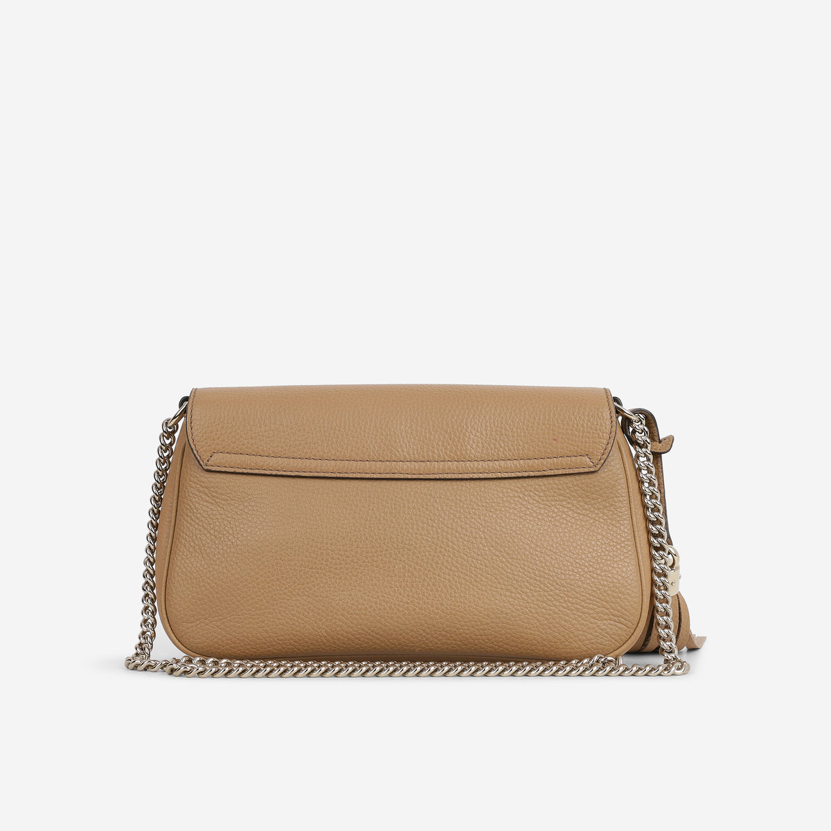 Gucci Medium Soho Chain Flap - Beige Taurillon | Champagne Gold Hardware