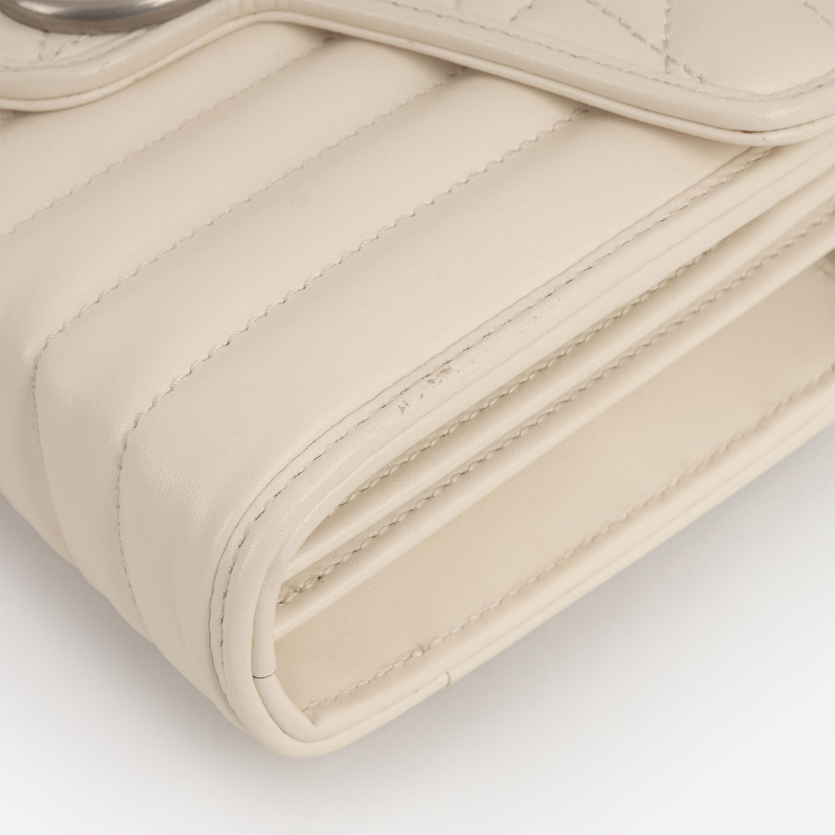 Gucci Aria GG Marmont - White Quilted Calfskin | Silver Hardware