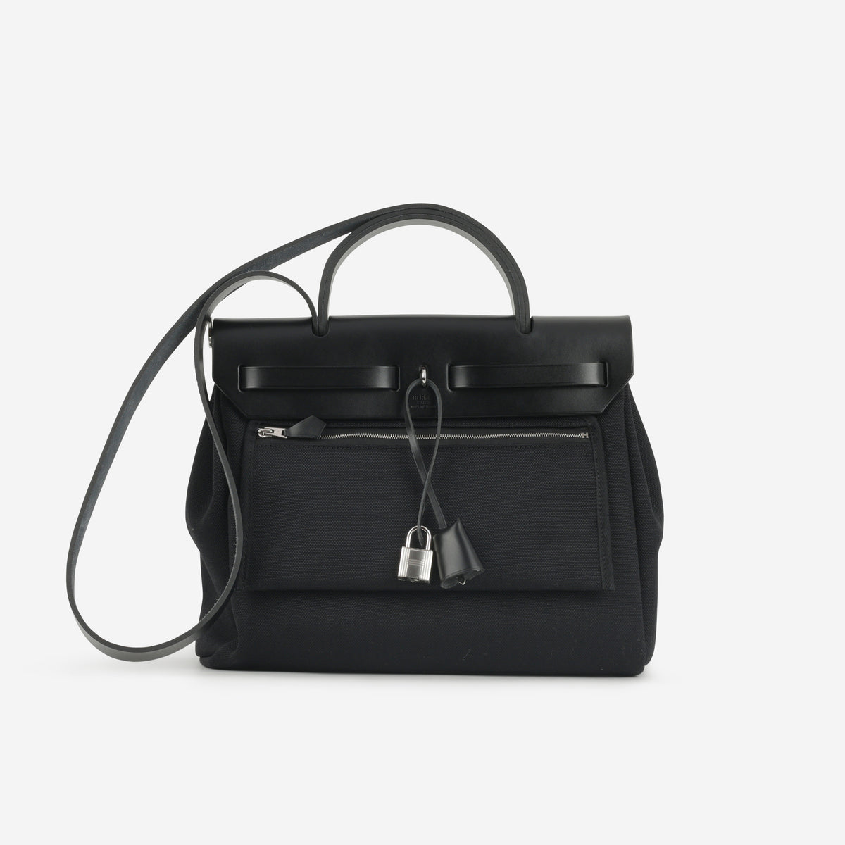 Hermés Herbag 31 - Noir Toile Militaire / Hunter | Palladium Hardware