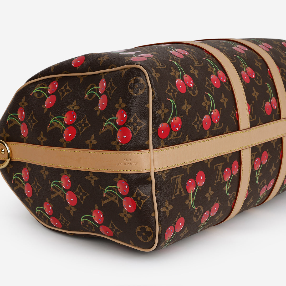 Louis Vuitton x Murakami TM Keepall Bandoulière 45 - Cerises Monogram | Gold Hardware