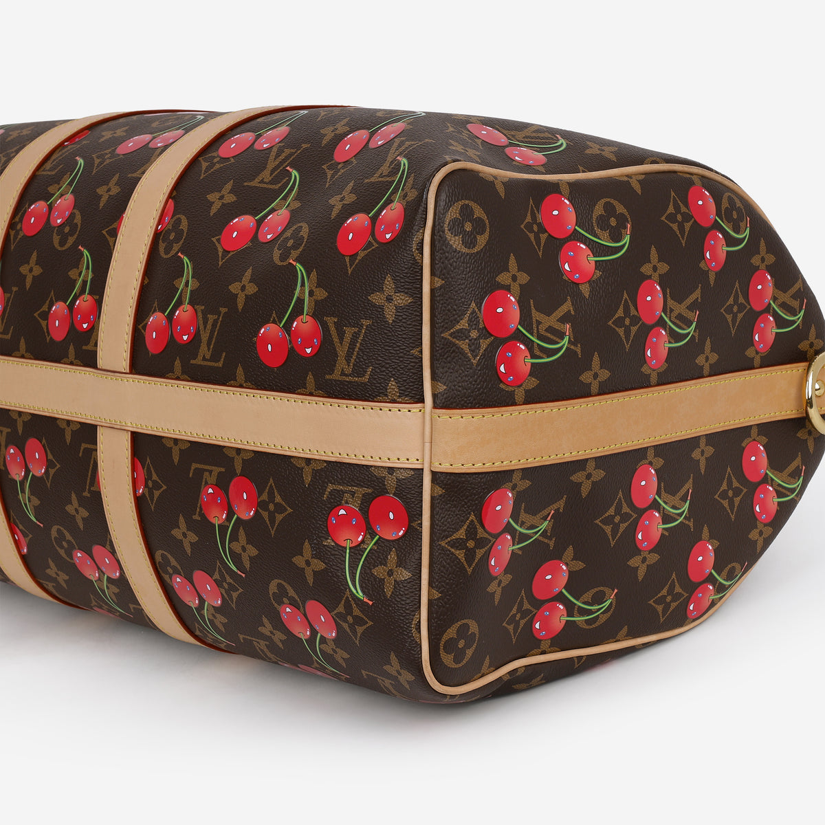 Louis Vuitton x Murakami TM Keepall Bandoulière 45 - Cerises Monogram | Gold Hardware