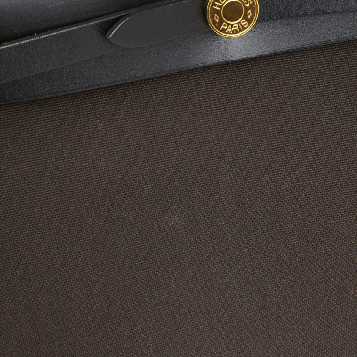 Hermés Herbag 31 - Ebene Toile Militaire / Noir Hunter | Gold Hardware