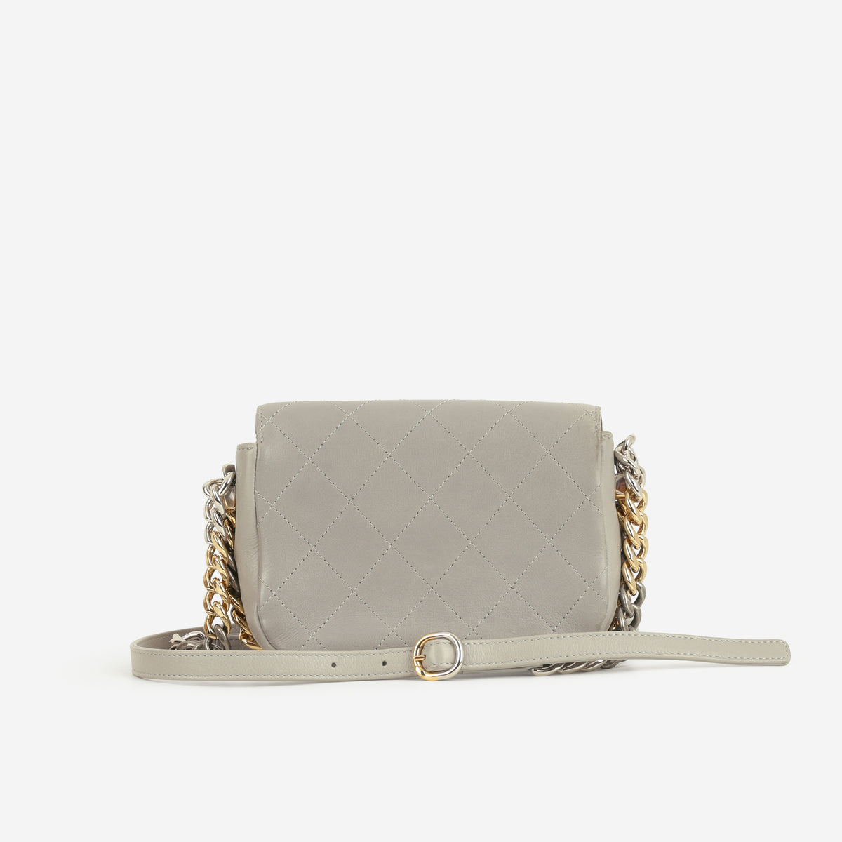 Chanel Small Precious Union Flap - Grey Calfskin | Mixed Hardware - Bagista