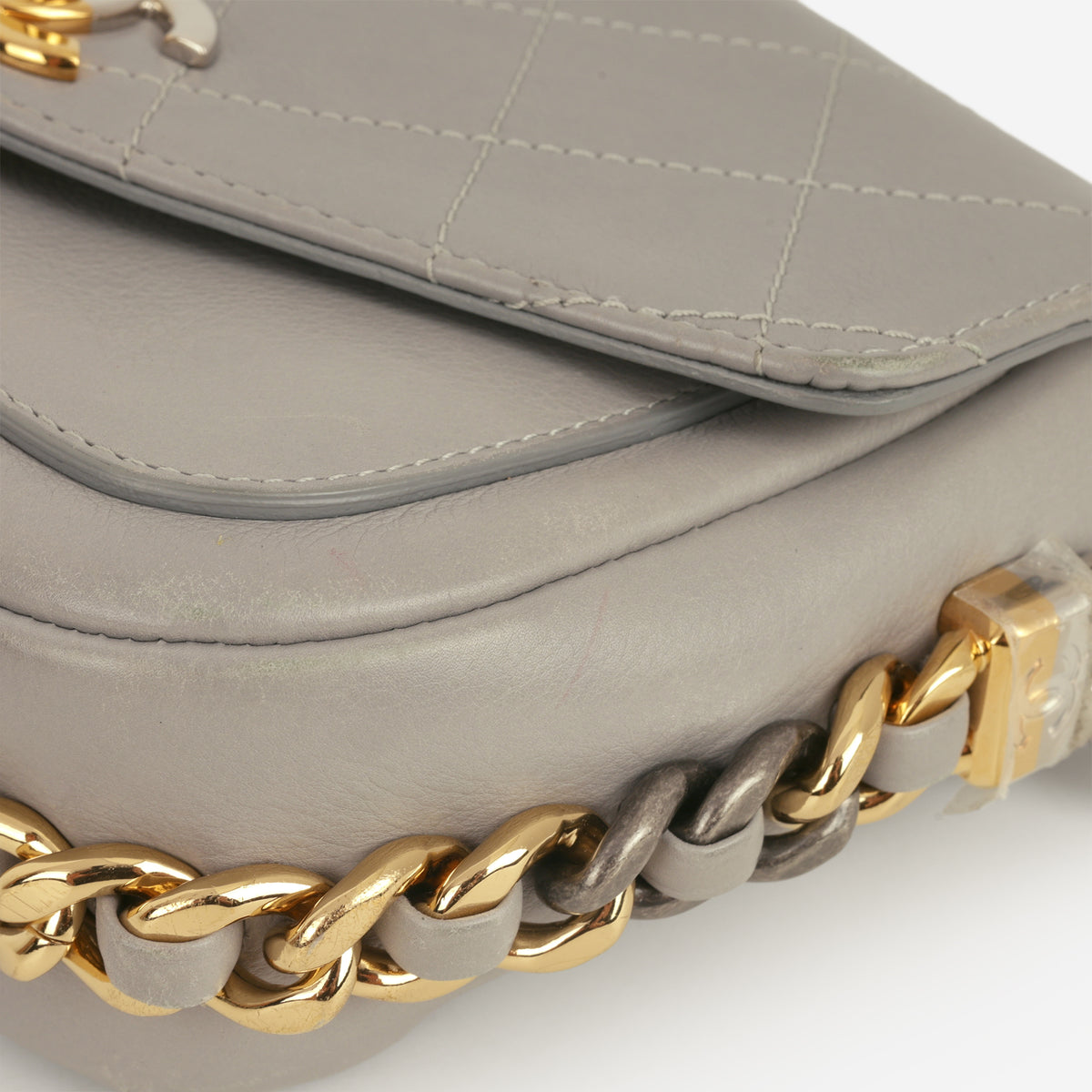 Chanel Small Precious Union Flap - Grey Calfskin | Mixed Hardware - Bagista