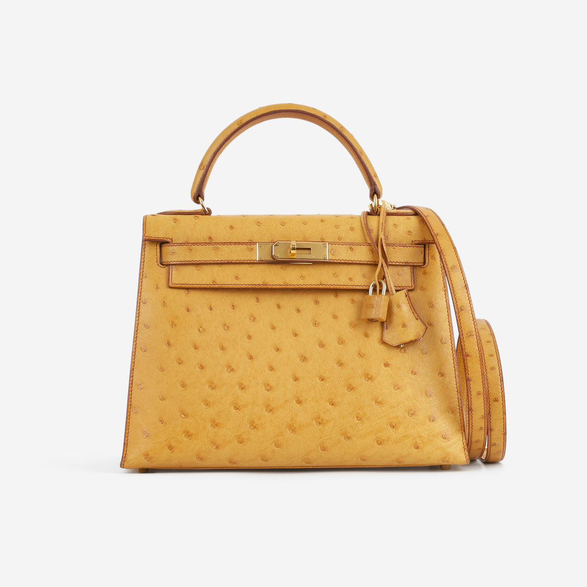 Hermès Vintage Kelly 28 - Naturel Ostrich | Gold Hardware