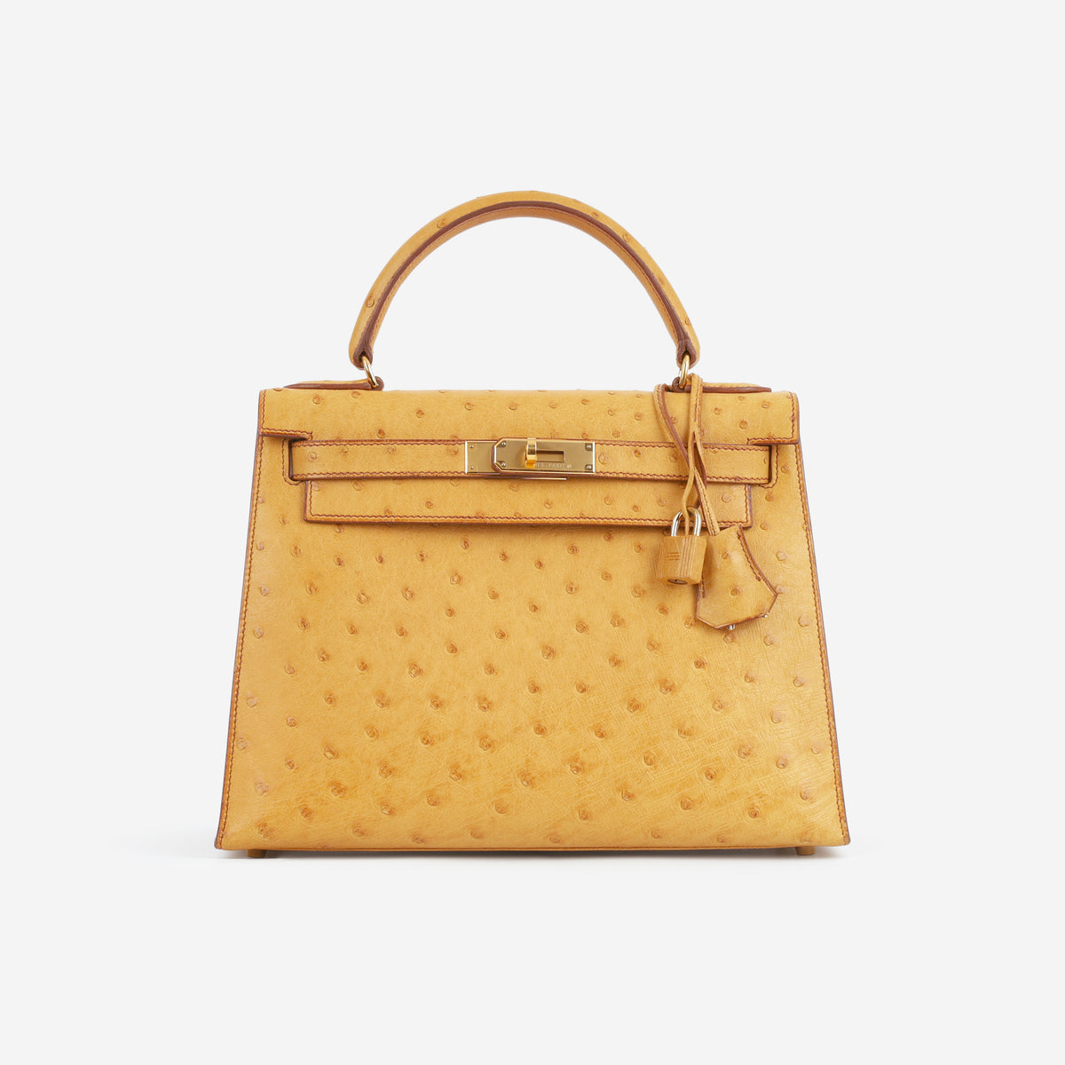 Hermès Vintage Kelly 28 - Naturel Ostrich | Gold Hardware