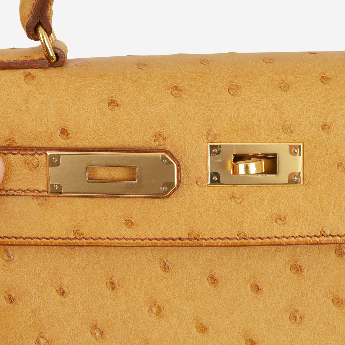 Hermès Vintage Kelly 28 - Naturel Ostrich | Gold Hardware