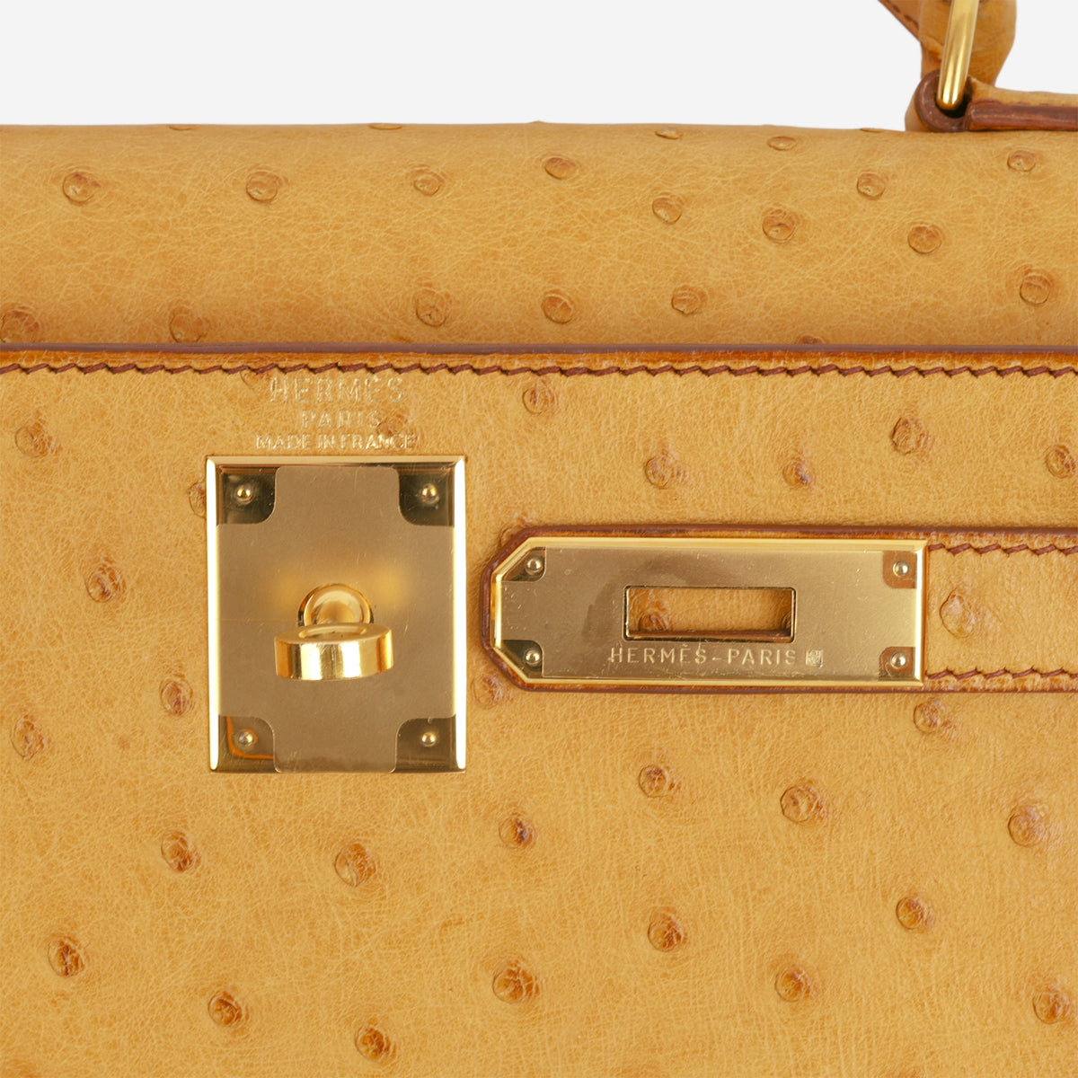 Hermès Vintage Kelly 28 - Naturel Ostrich | Gold Hardware