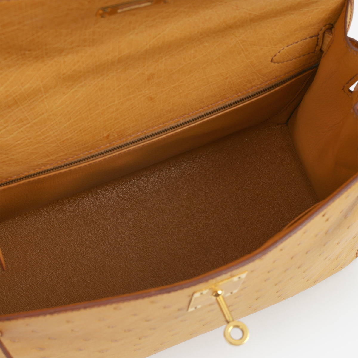 Hermès Vintage Kelly 28 - Naturel Ostrich | Gold Hardware