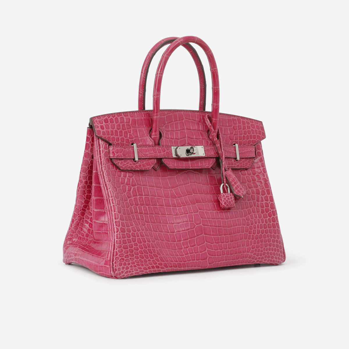 Hermès Birkin 30 - Rose Scheherazade Crocodile Porosus | Palladium Hardware