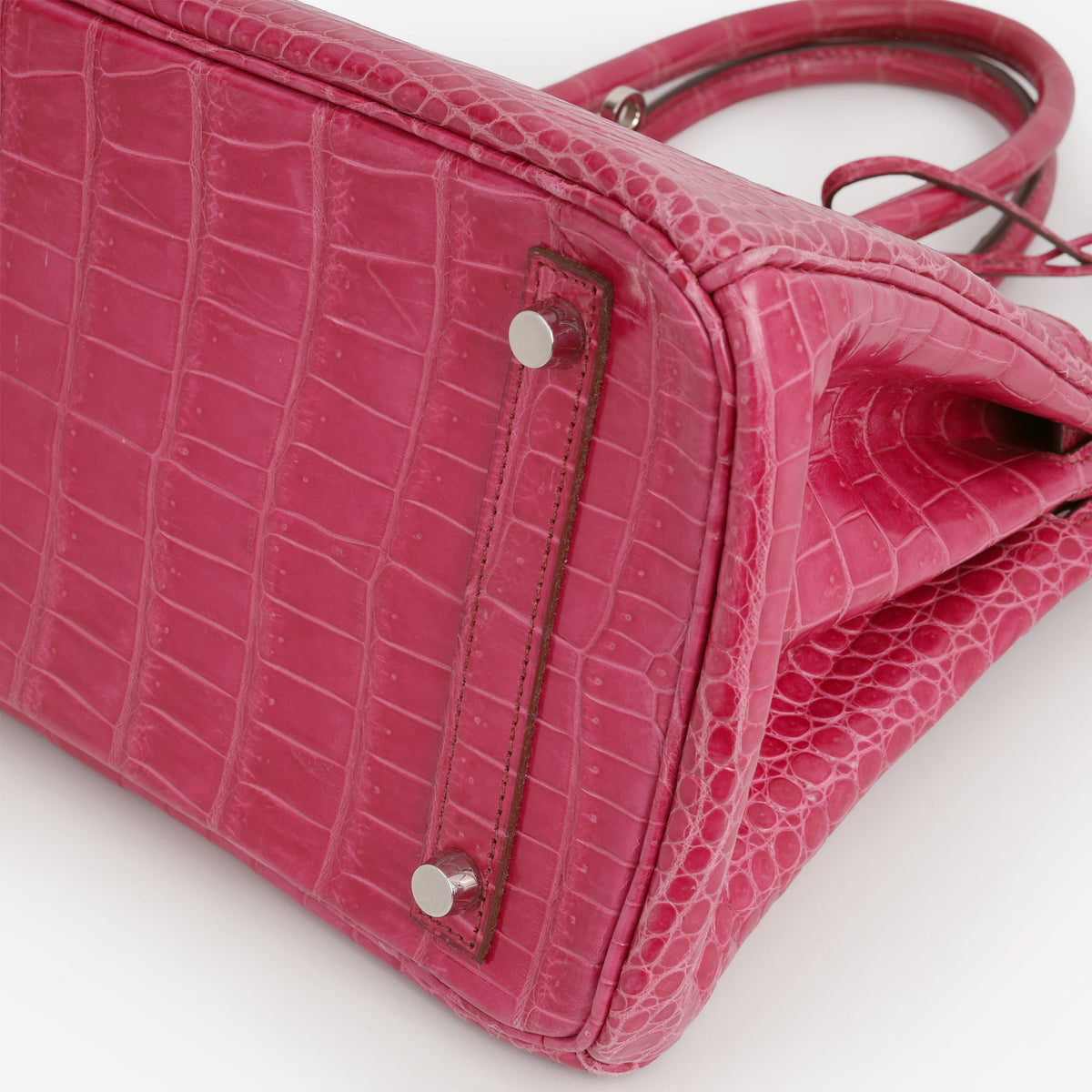 Hermès Birkin 30 - Rose Scheherazade Crocodile Porosus | Palladium Hardware