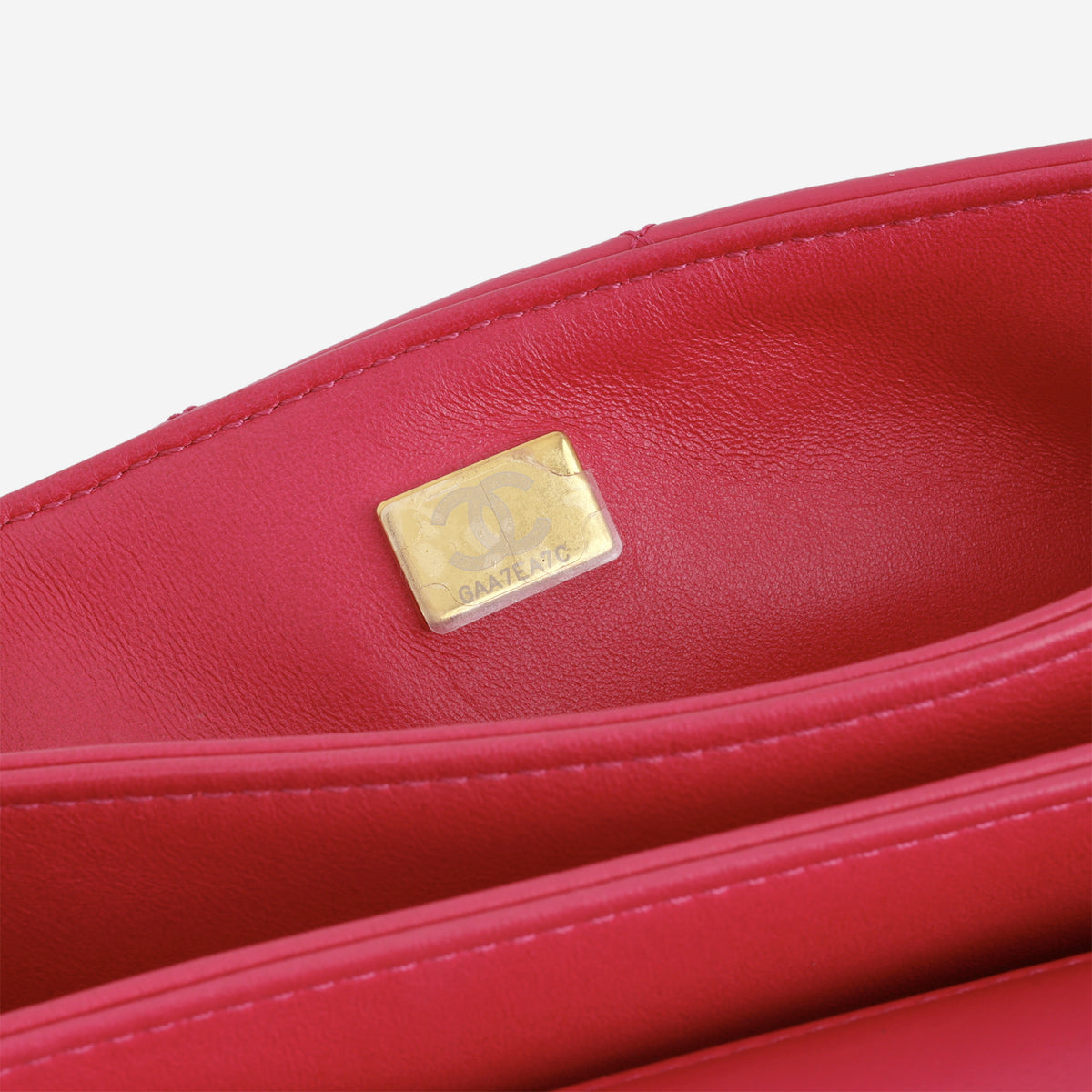 Chanel On and On Small Flap - Fuchsia Lambskin | Gold Hardware