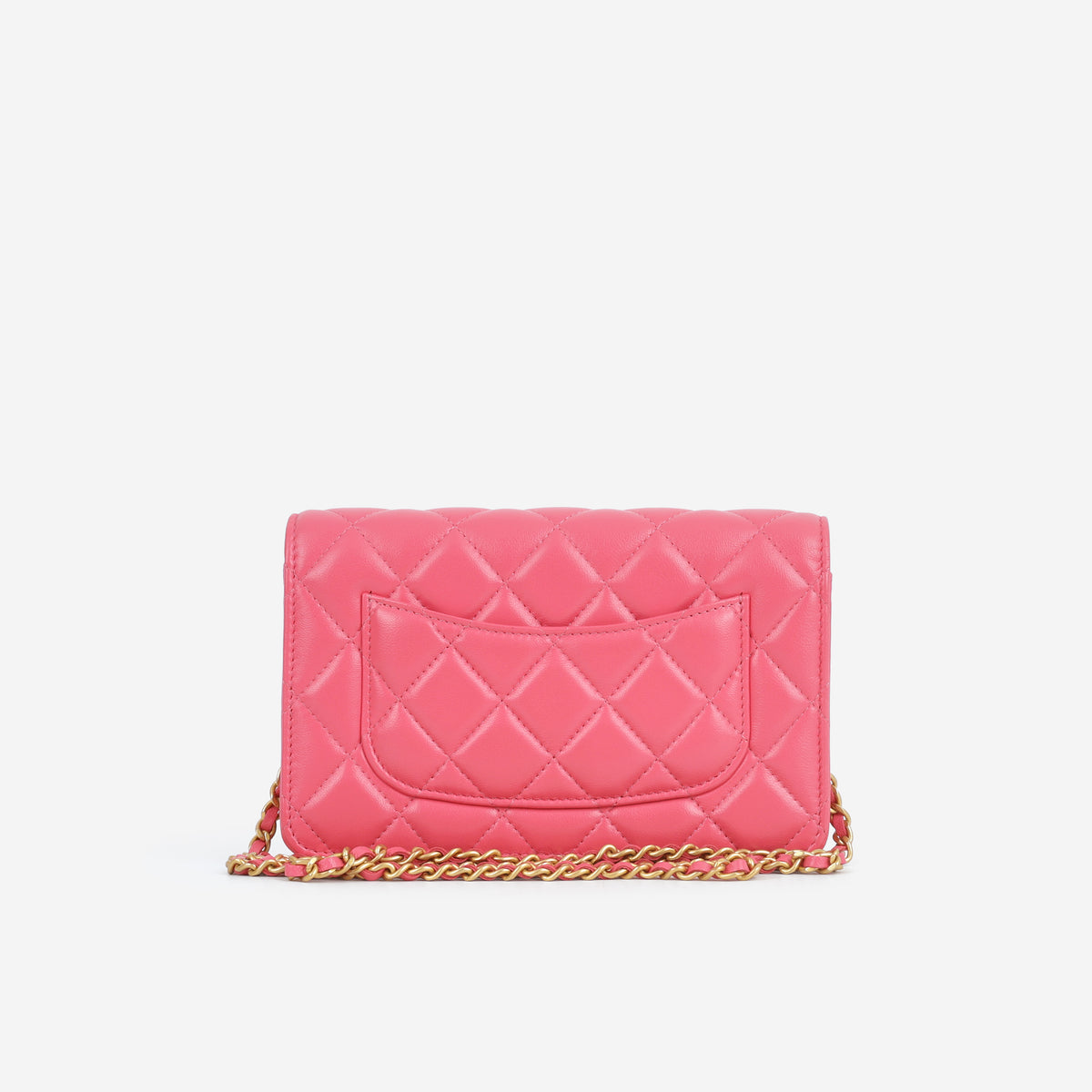 Chanel COCO Heart WOC - Bright Pink Lambskin | Aged Gold Hardware
