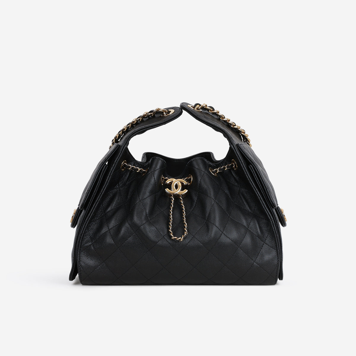 Chanel Small 25 Hobo - Black Caviar | Polished Gold Hardware