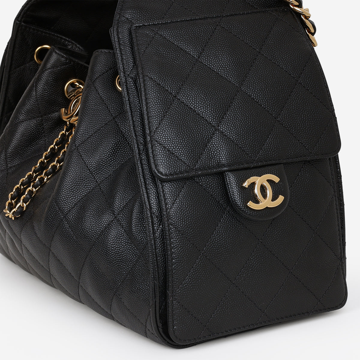 Chanel Small 25 Hobo - Black Caviar | Polished Gold Hardware