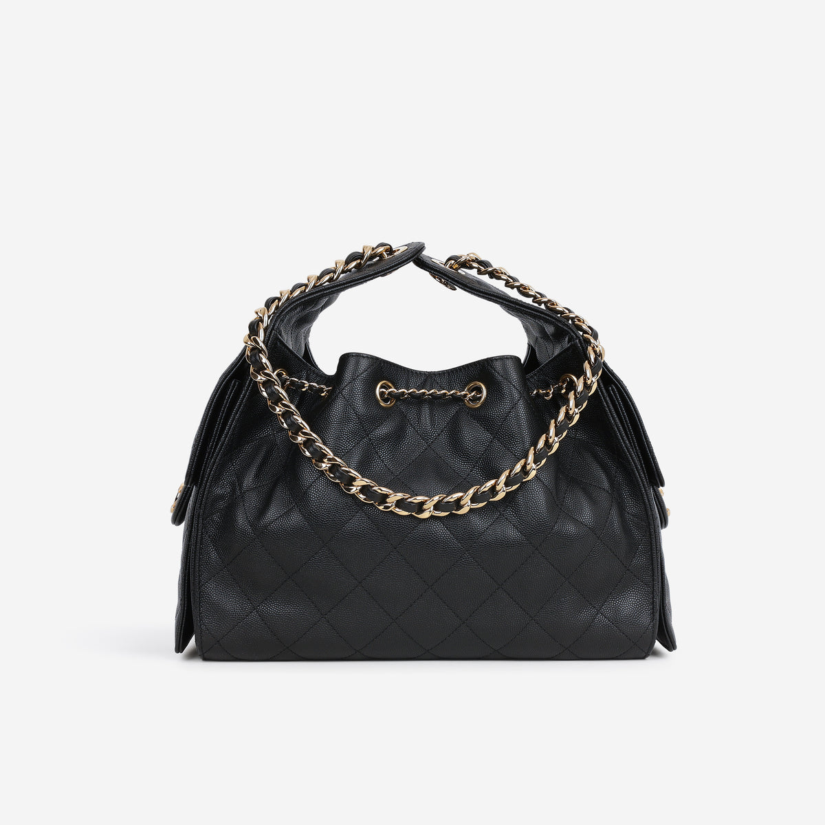 Chanel Small 25 Hobo - Black Caviar | Polished Gold Hardware