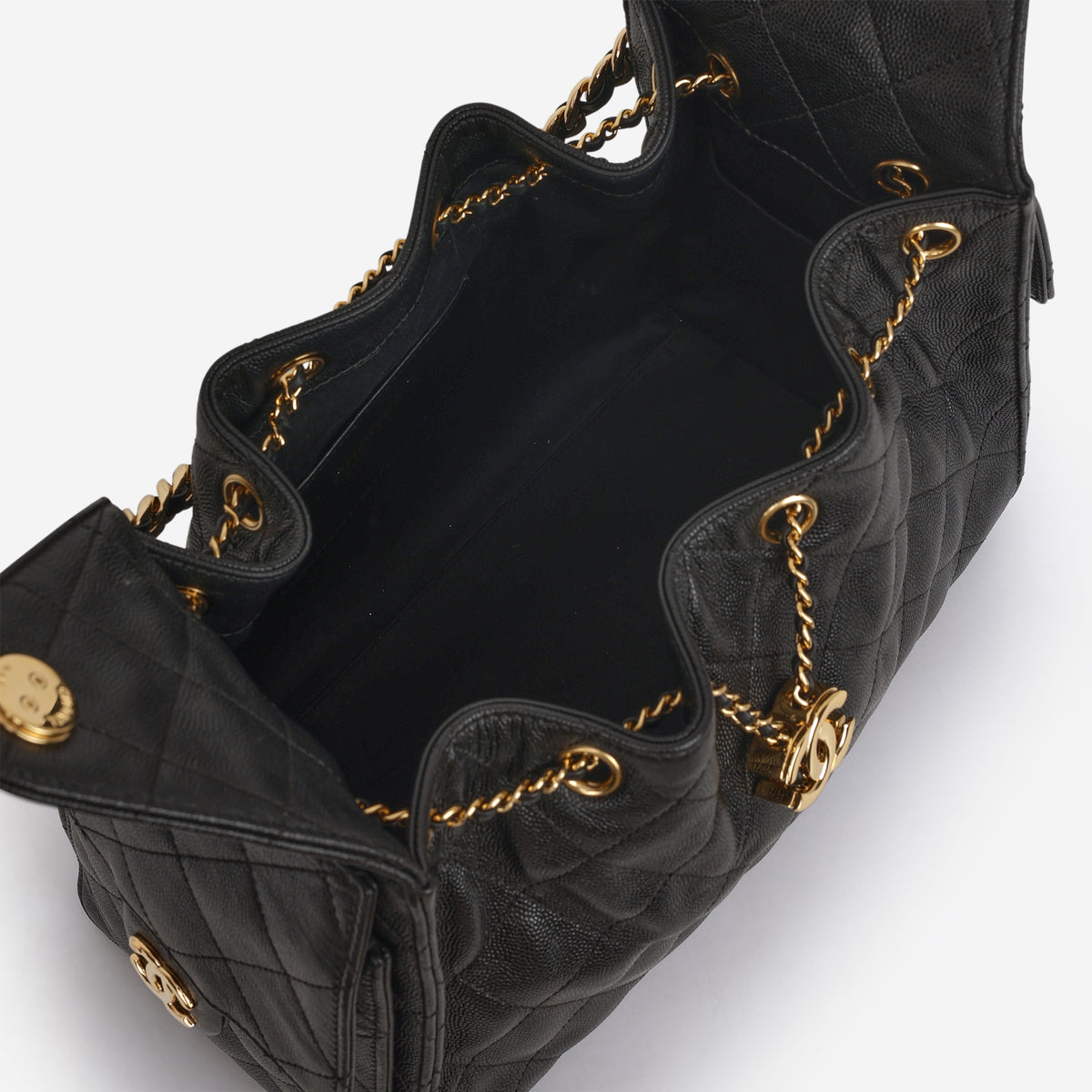 Chanel Small 25 Hobo - Black Caviar | Polished Gold Hardware