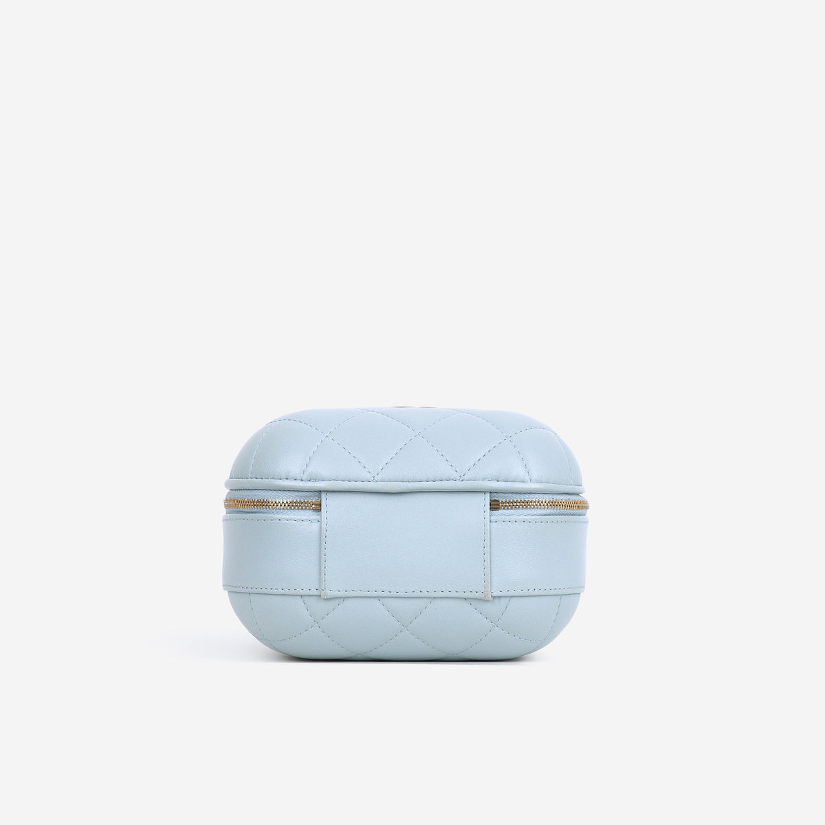 Chanel Small CC Bubble Vanity Case - Blue Lambskin | Aged Gold Hardware