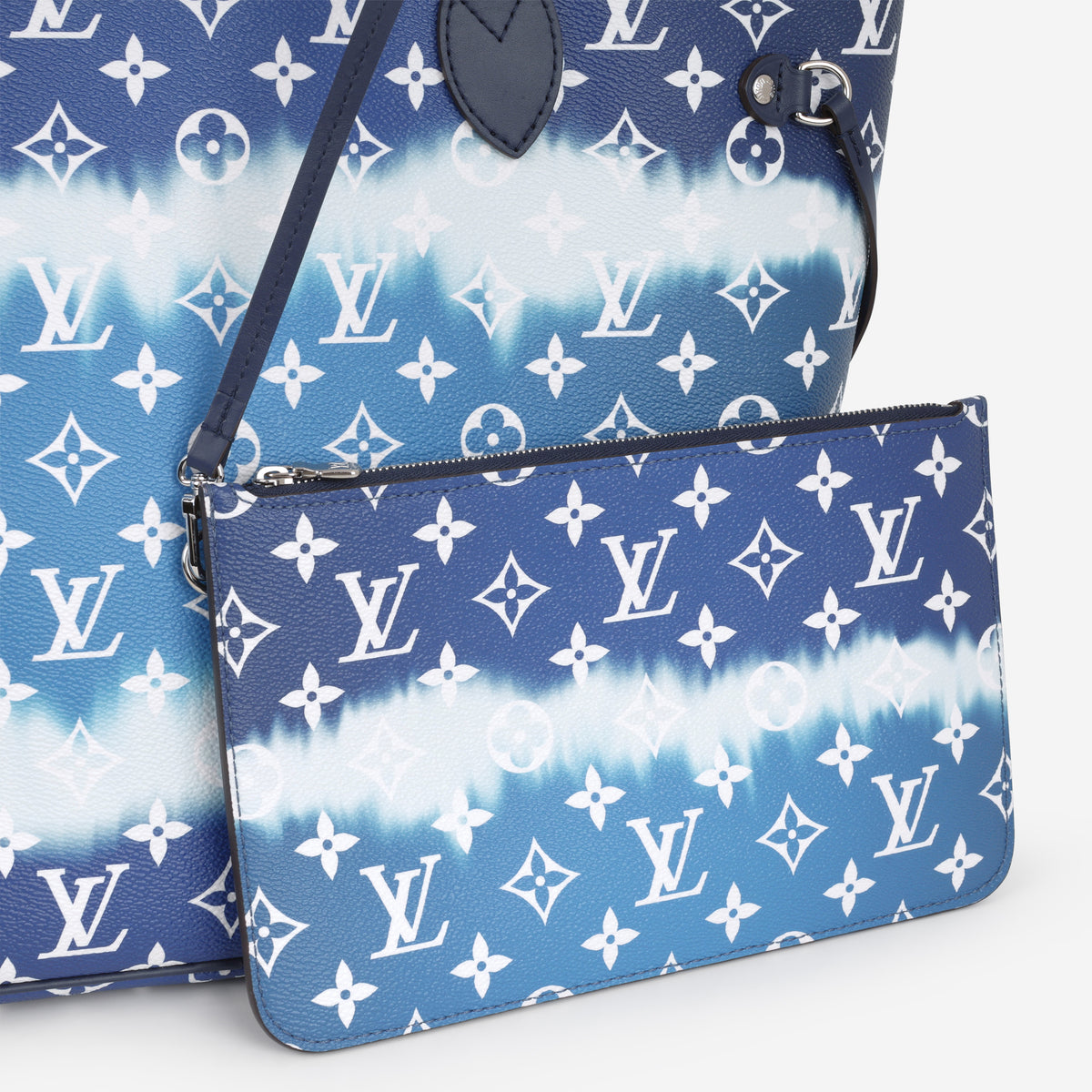 Louis Vuitton Neverfull MM - Navy Escale Monogram | Silver Hardware