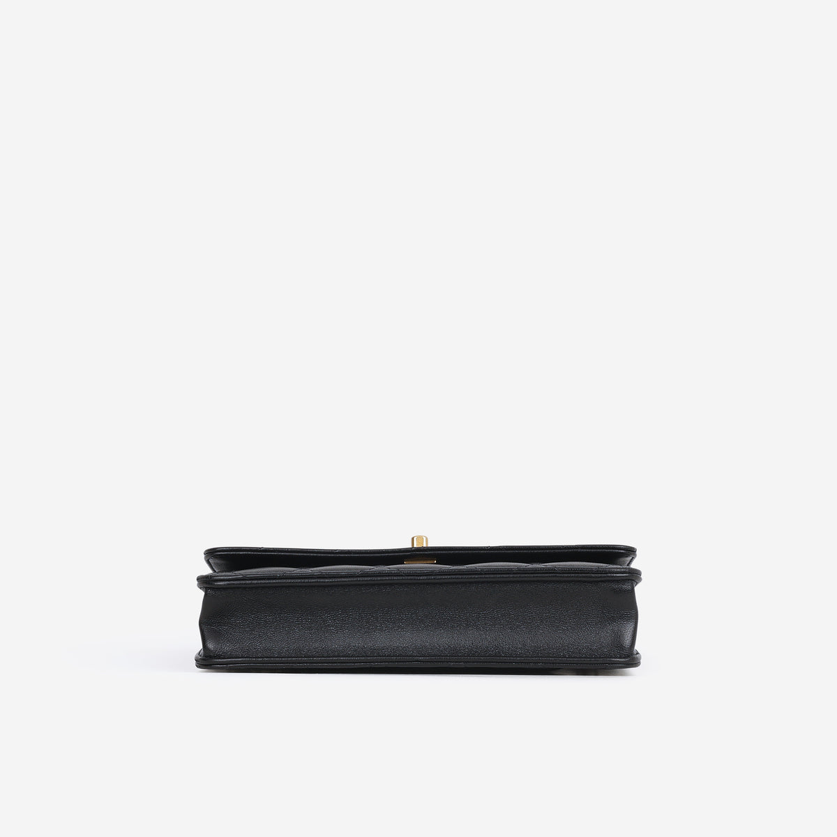 Chanel Pearl Crush Wallet On Chain - Black Lambskin | Gold Hardware