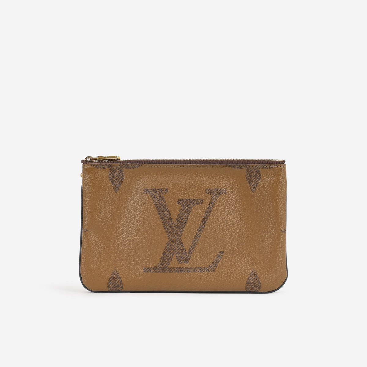 Louis Vuitton Double Zip Pochette - Monogram Giant / Reverse | Gold Hardware