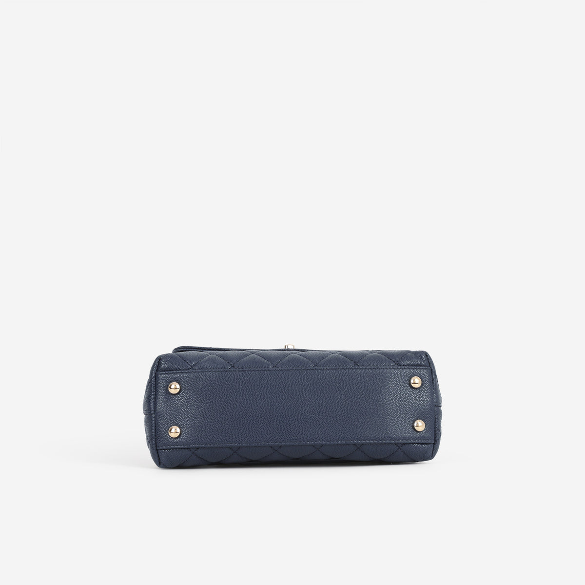 Chanel Small Coco Handle - Navy Caviar | Champagne Gold Hardware