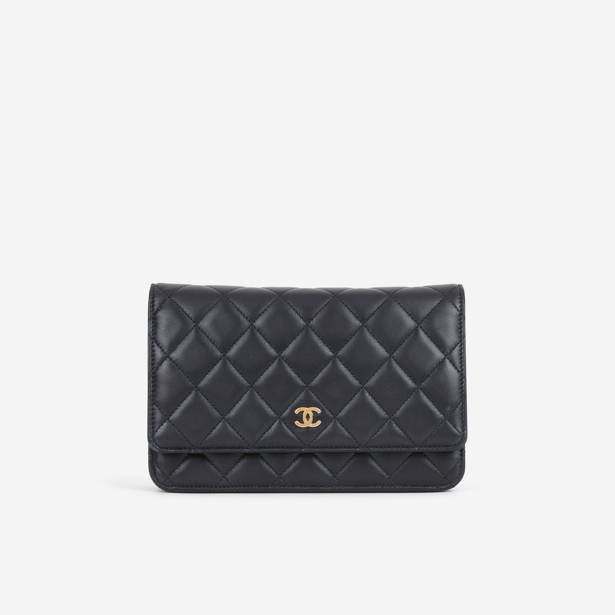 Chanel Classic Wallet on Chain - Black Lambskin | Gold Hardware