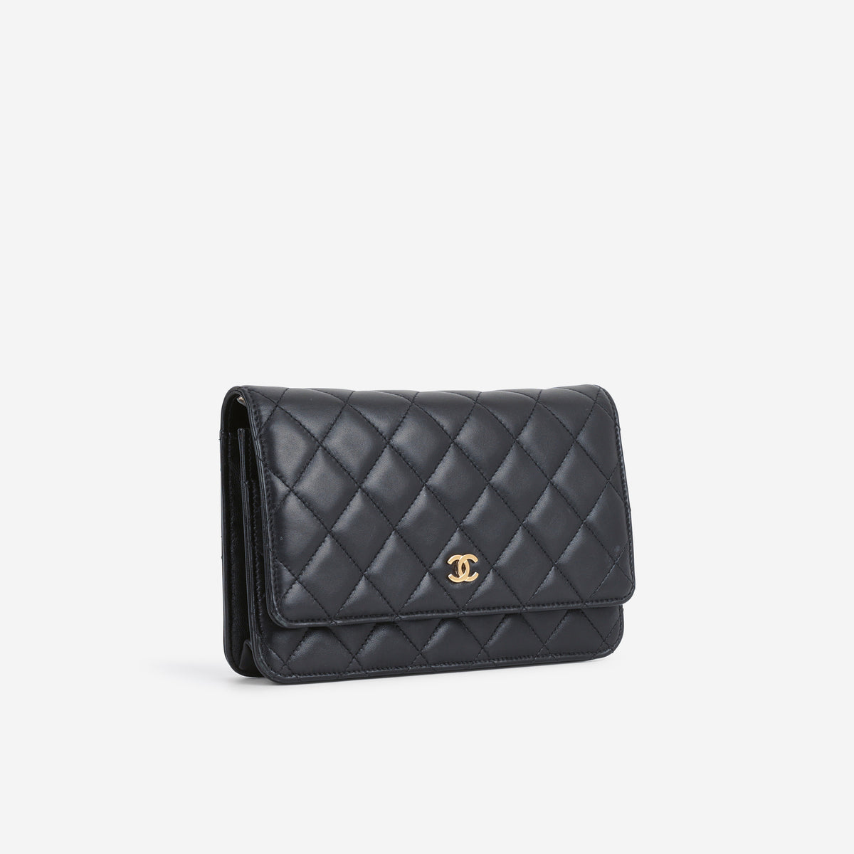 Chanel Classic Wallet on Chain - Black Lambskin | Gold Hardware