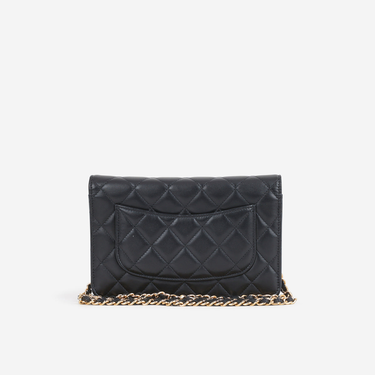 Chanel Classic Wallet on Chain - Black Lambskin | Gold Hardware