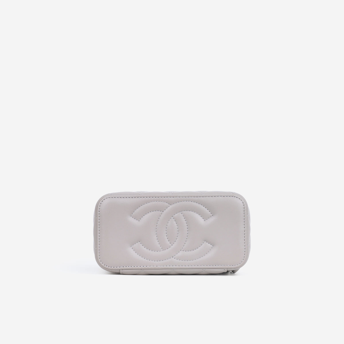 Chanel Small Vanity Pearl Crush - Grey Lambskin | Aged Gold Hardware