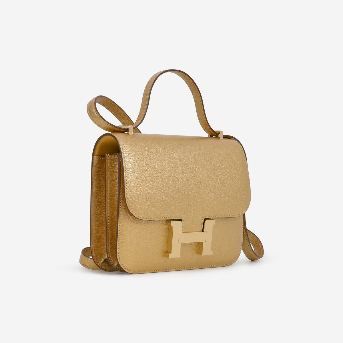 Hermès Constance 18 - Doré Chevre Chamkilight | Permabrass Hardware