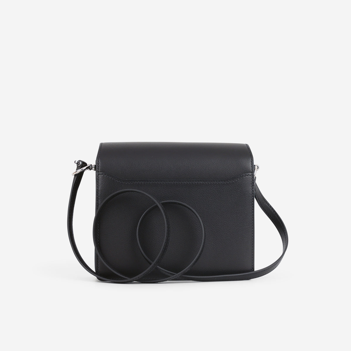 Hermès Mini Roulis - Noir Evergrain | Palladium Hardware