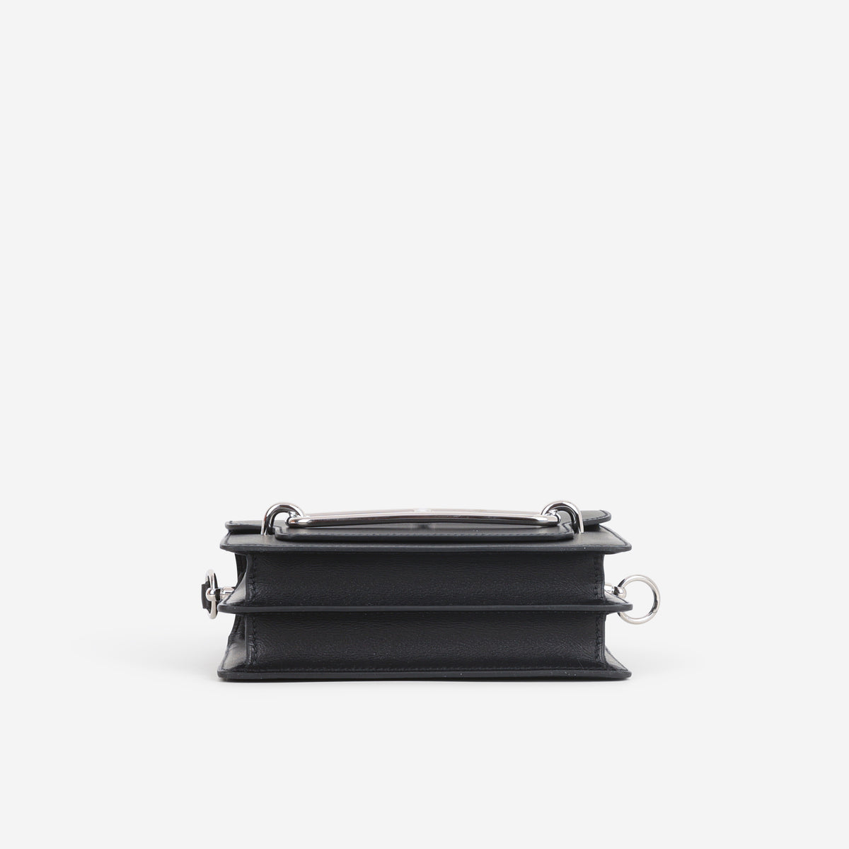 Hermès Mini Roulis - Noir Evergrain | Palladium Hardware