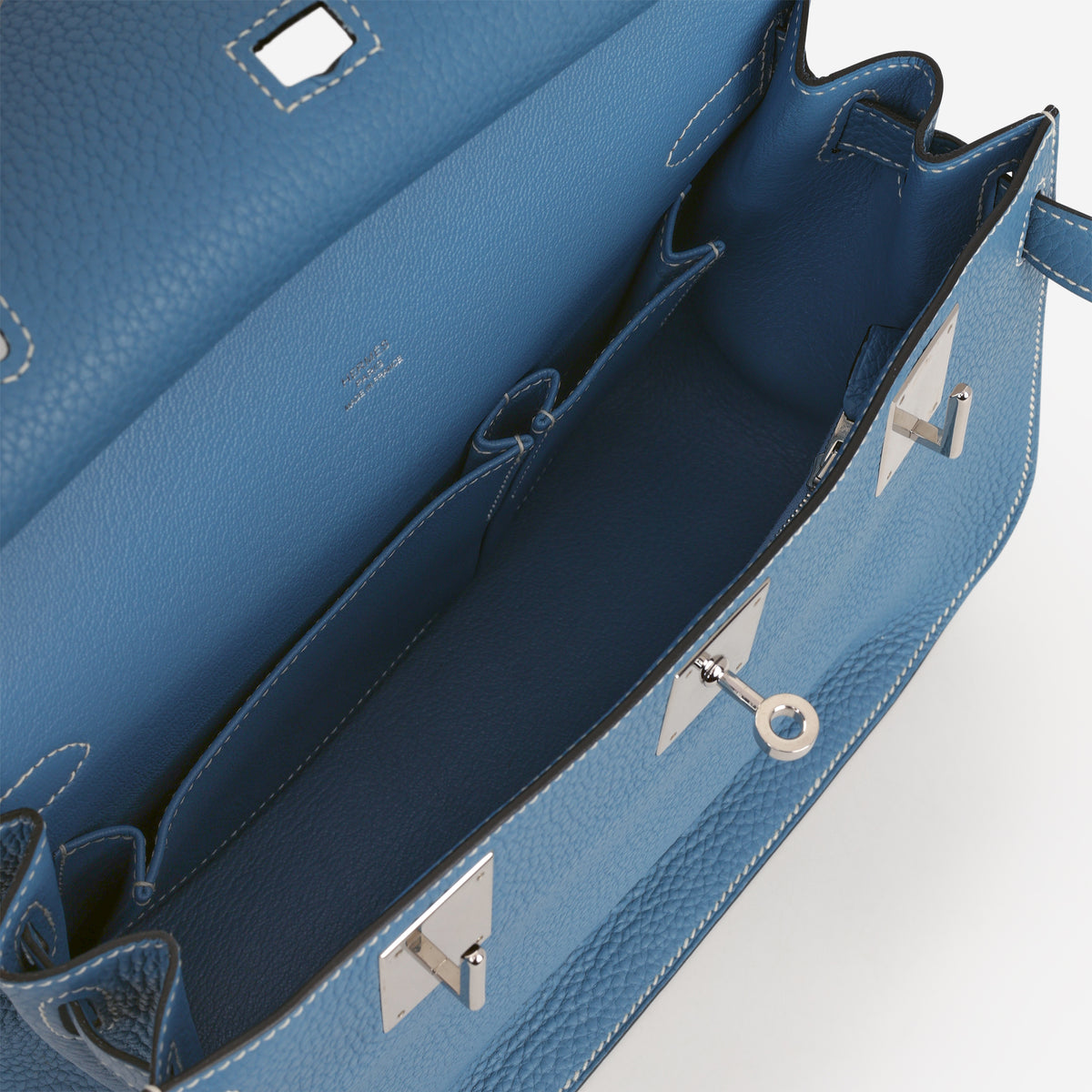 Hermès Jypsière 28 - Bleu Jean Clemence | Palladium Hardware