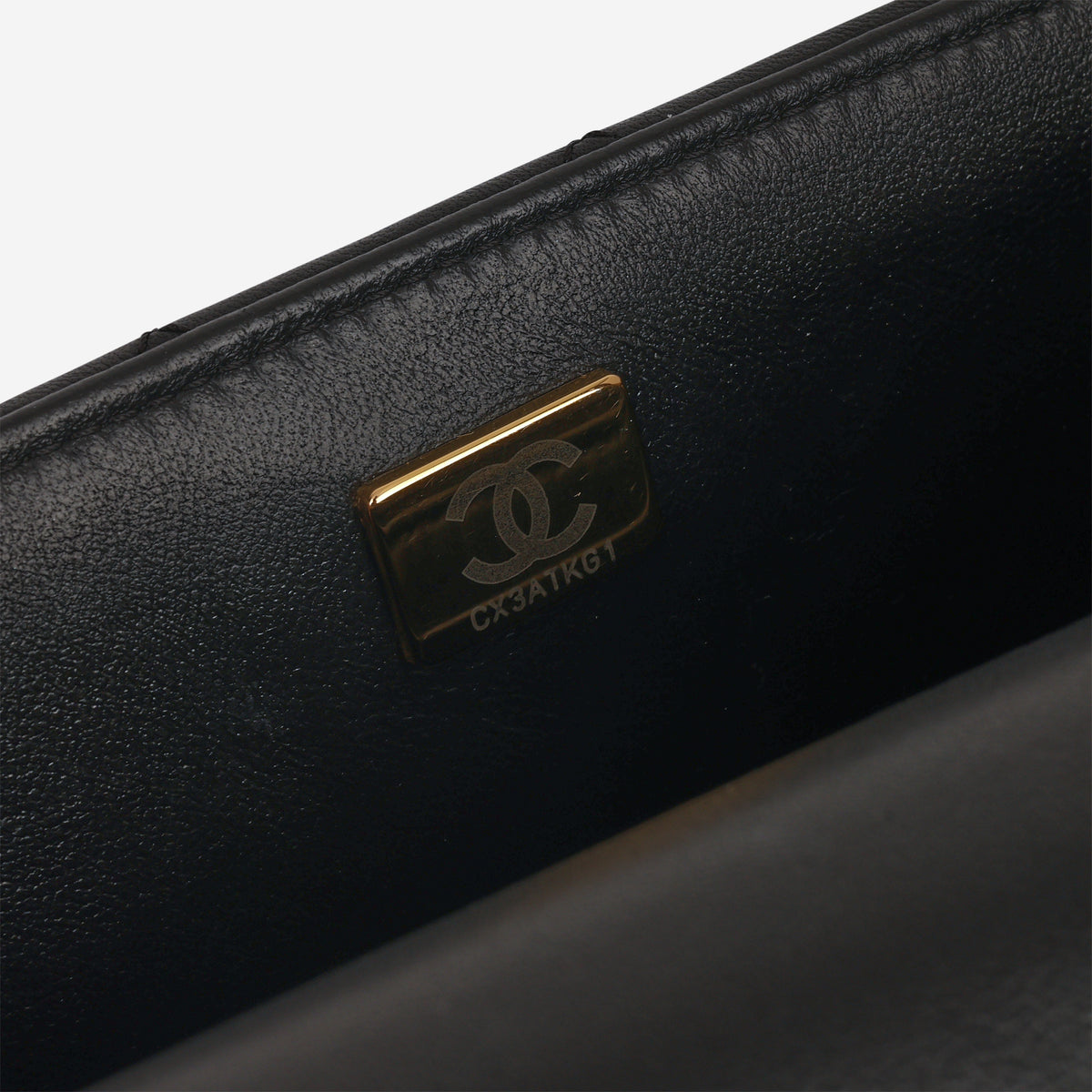 Chanel Mini Rectangular Top Handle - Black Lambskin | Champagne Gold Hardware