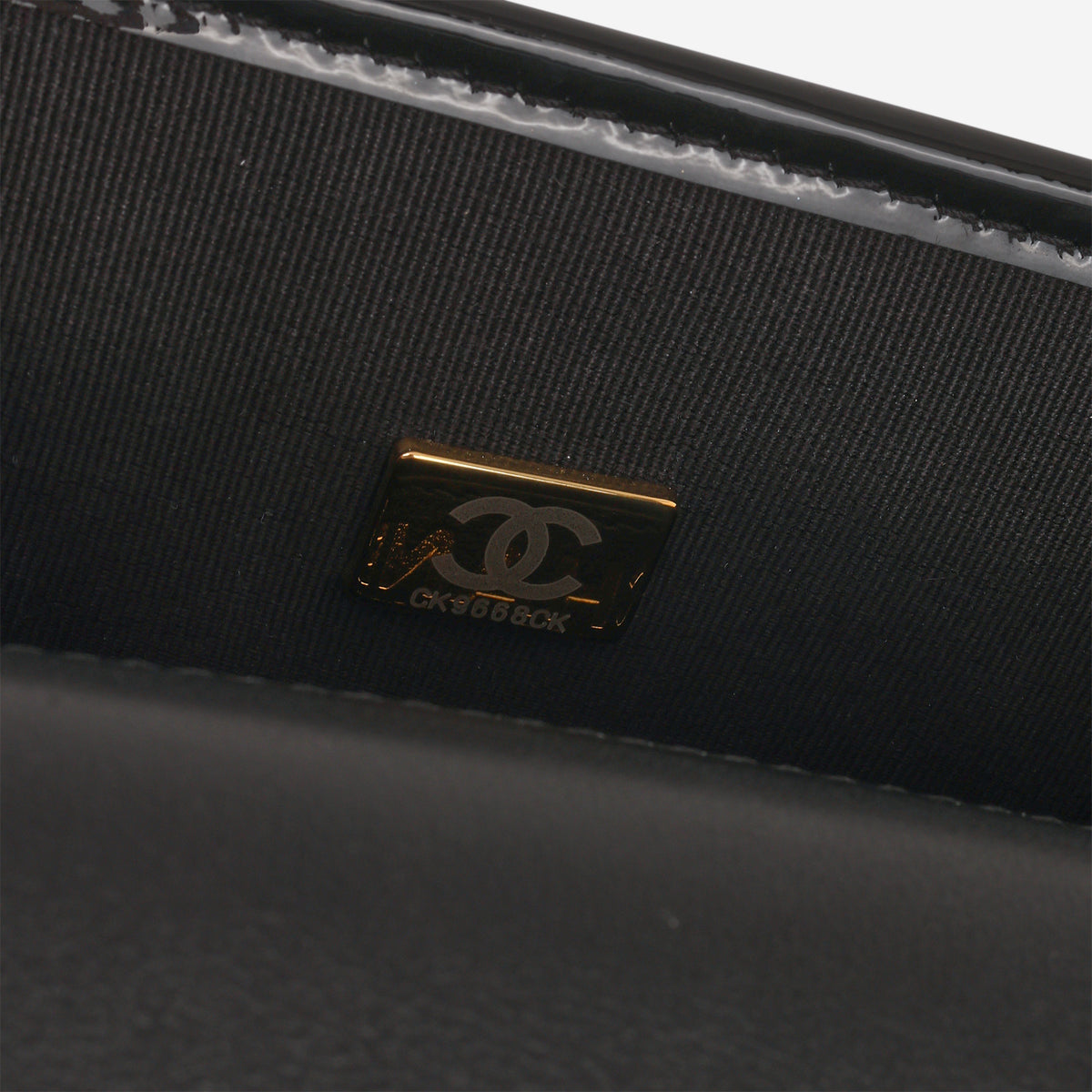 Chanel 22k "School Memory" Top Handle - Black Patent | Aged Gold Hardware