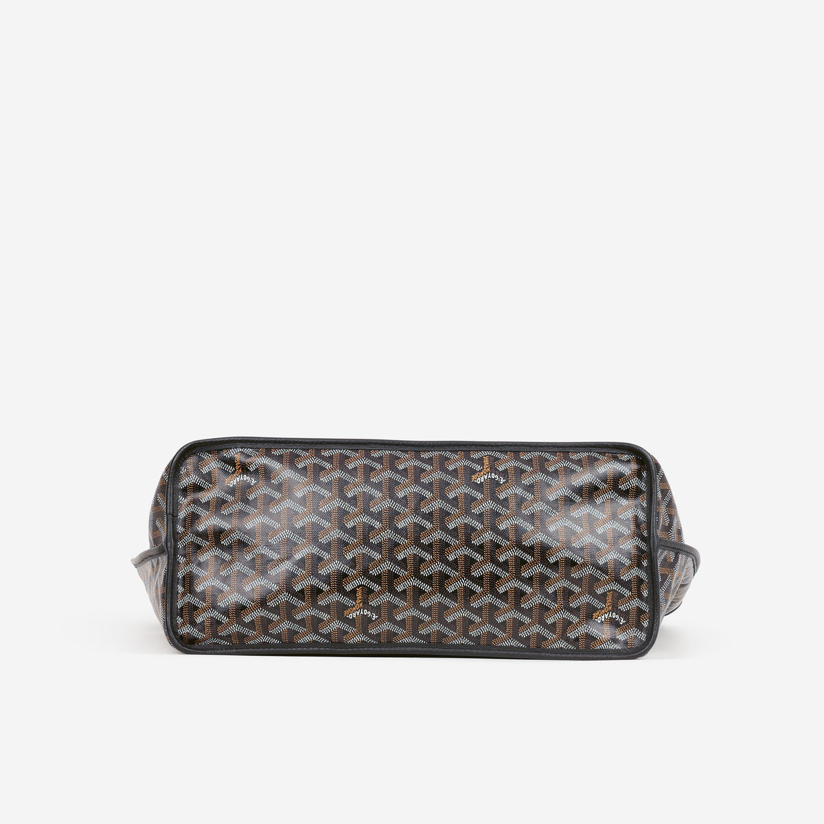 Goyard Anjou GM - Black / Tan Goyardine | Palladium Hardware - Bagista