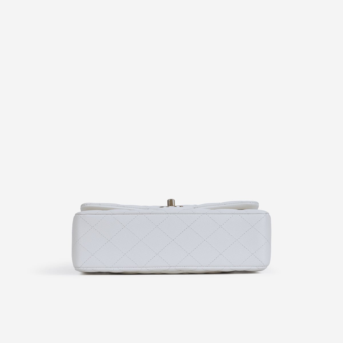 Chanel Small Classic Flap - White Caviar | Champagne Gold Hardware