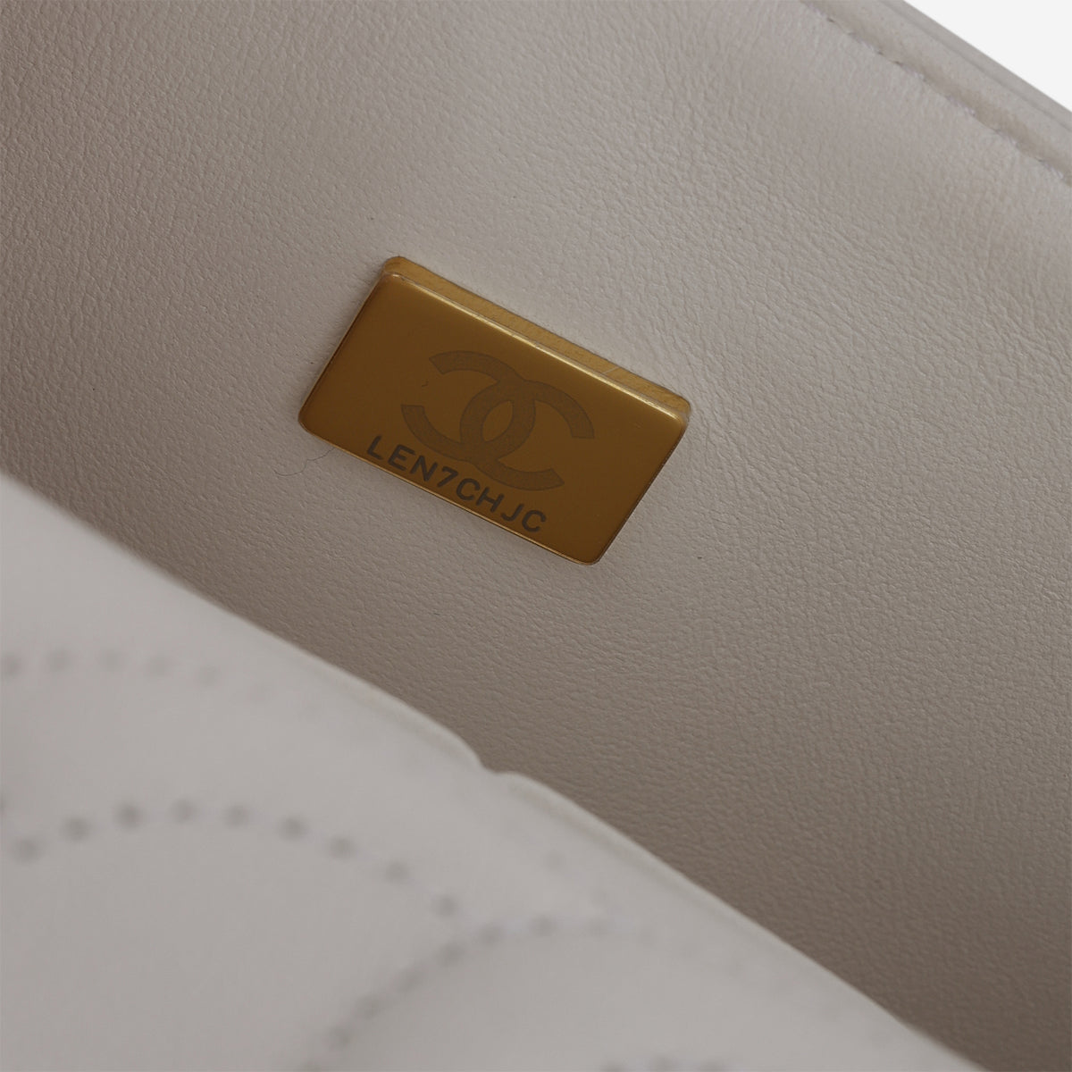 Chanel Small Classic Flap - White Caviar | Champagne Gold Hardware