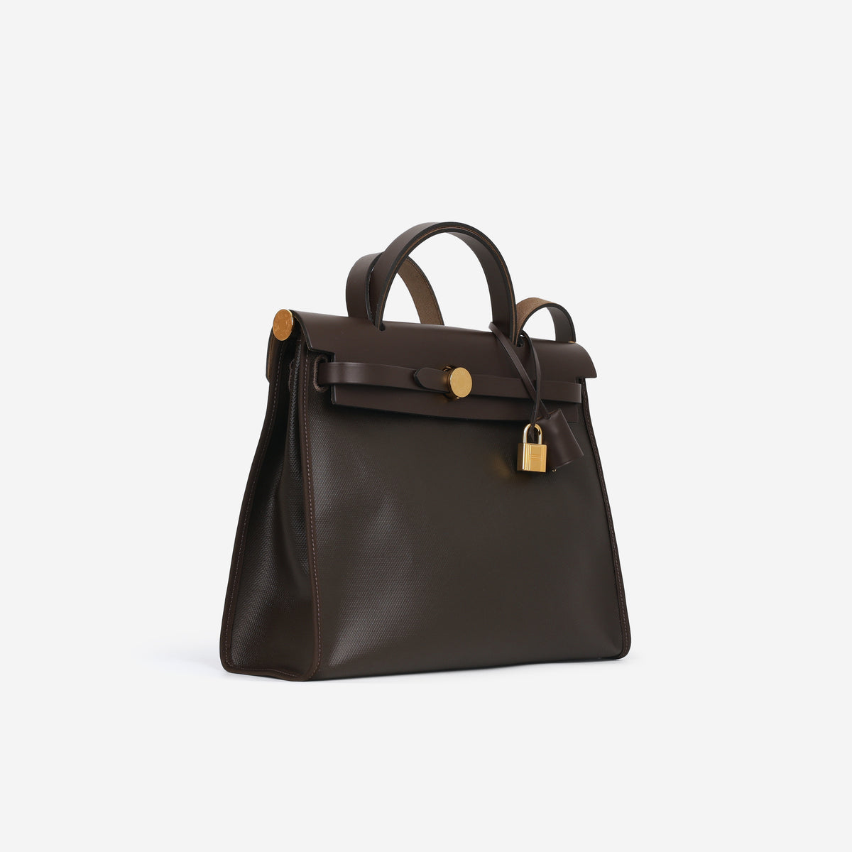 Hermés Herbag 31 - Ebene Berline Toile / Hunter | Gold Hardware