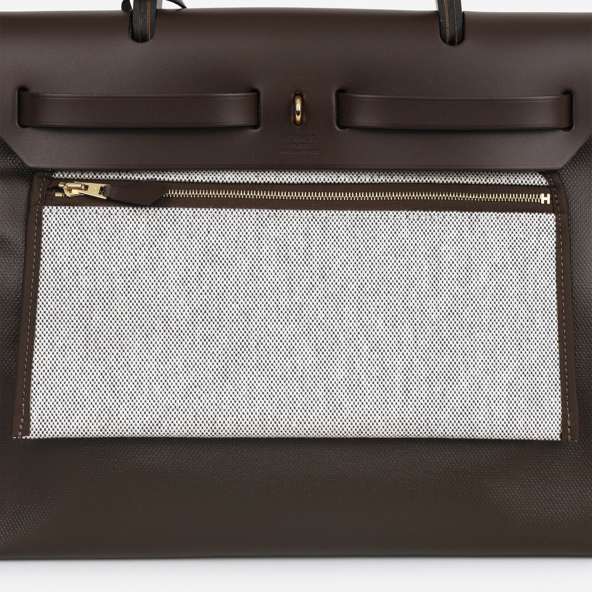 Hermés Herbag 31 - Ebene Berline Toile / Hunter | Gold Hardware