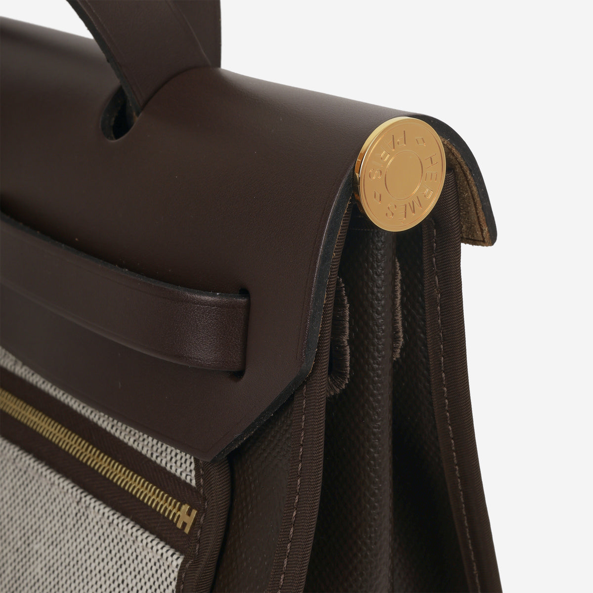 Hermés Herbag 31 - Ebene Berline Toile / Hunter | Gold Hardware