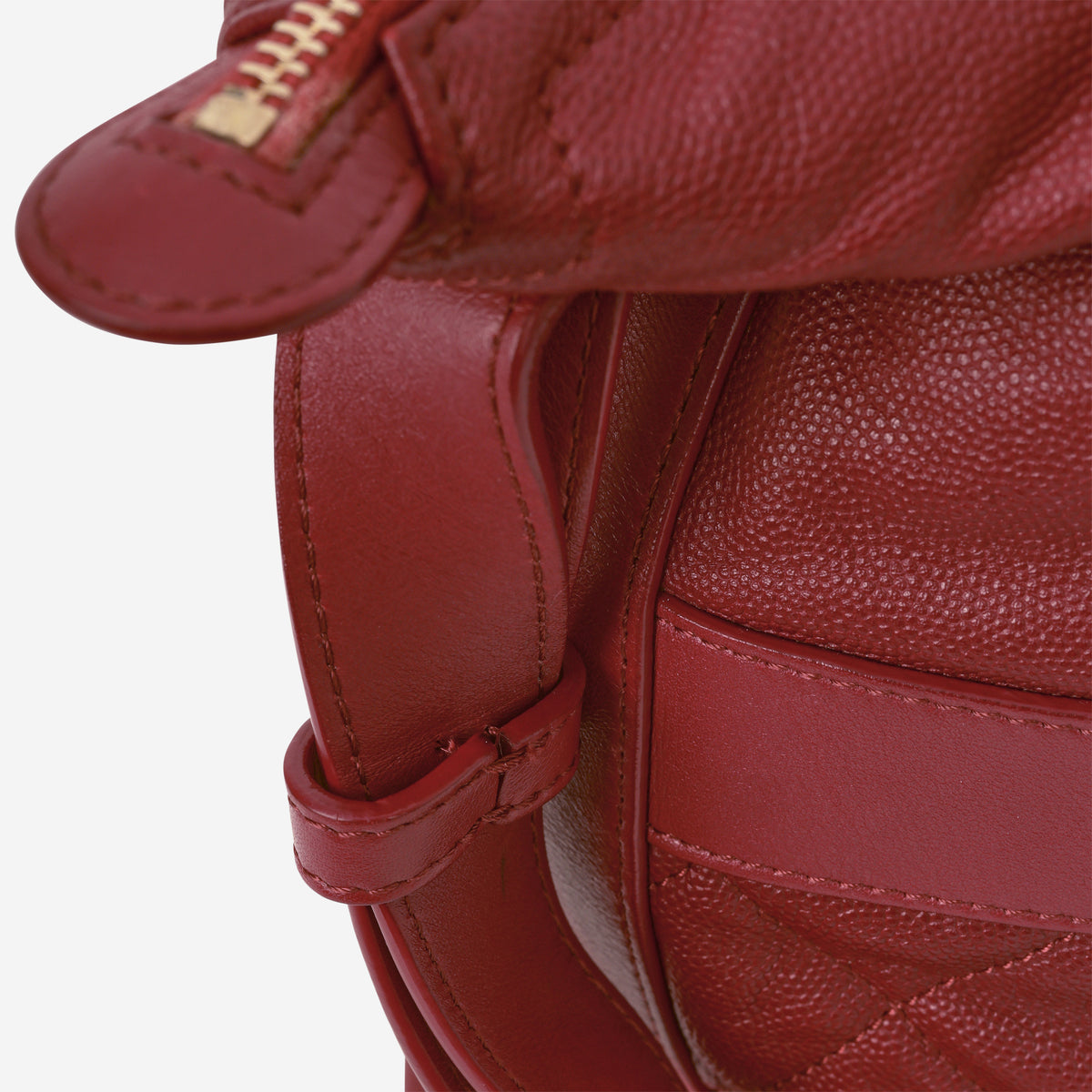 Chanel Casual Style Hobo - Red Caviar | Aged Gold Hardware