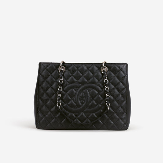 Chanel GST - Black Caviar | Silver Hardware
