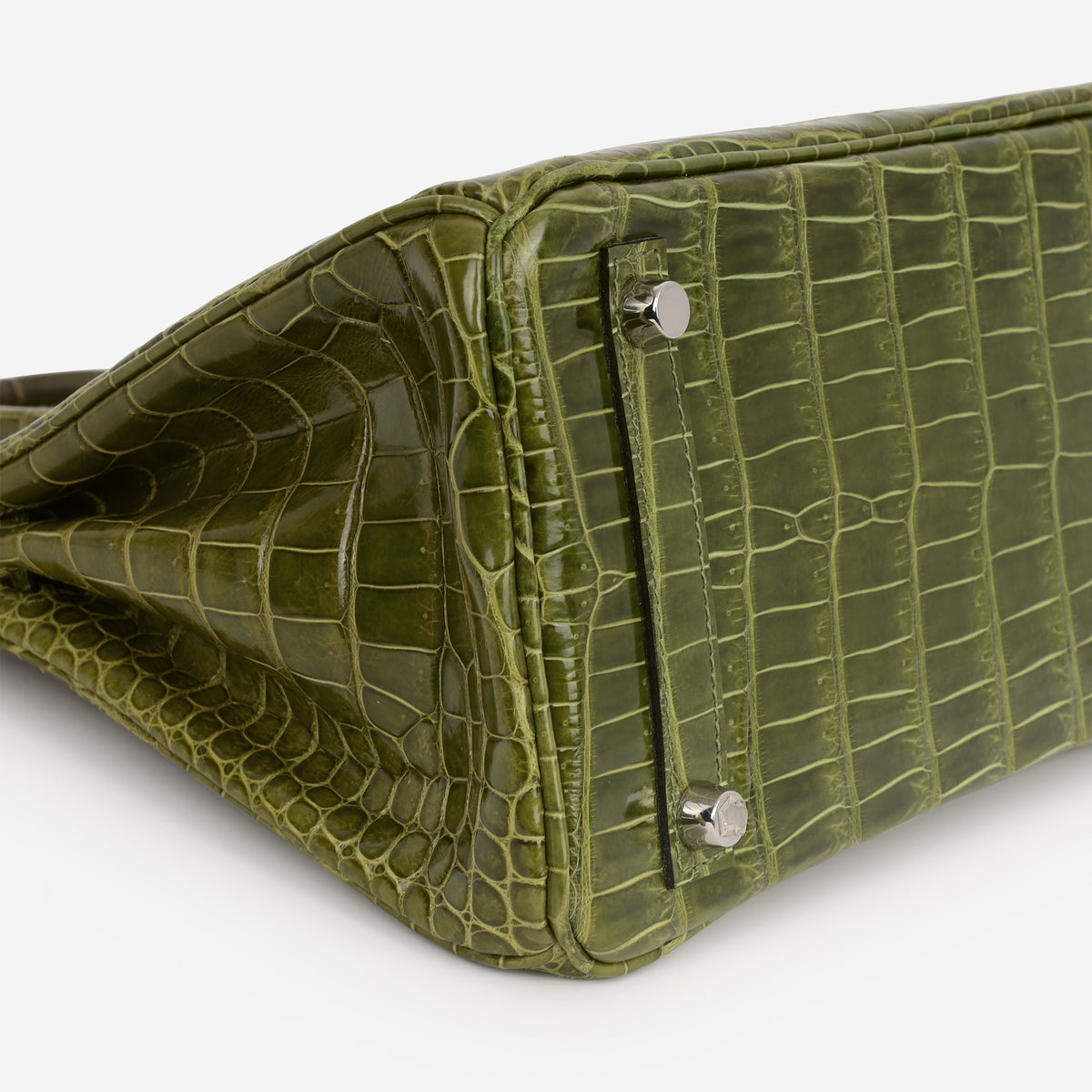 Hermès Birkin 25 - Vert Veronese Crocodile Porosus | Palladium Hardware
