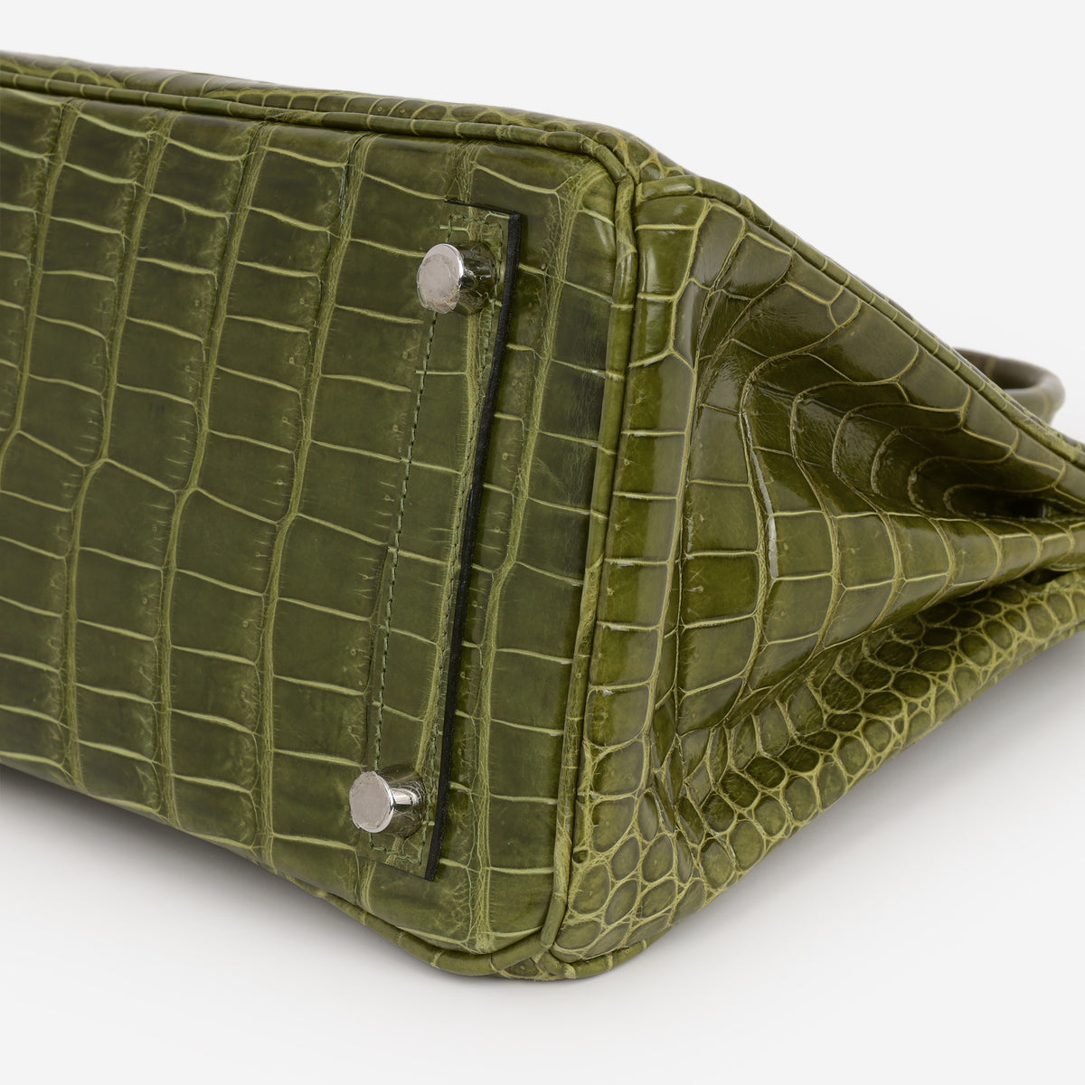 Hermès Birkin 25 - Vert Veronese Crocodile Porosus | Palladium Hardware