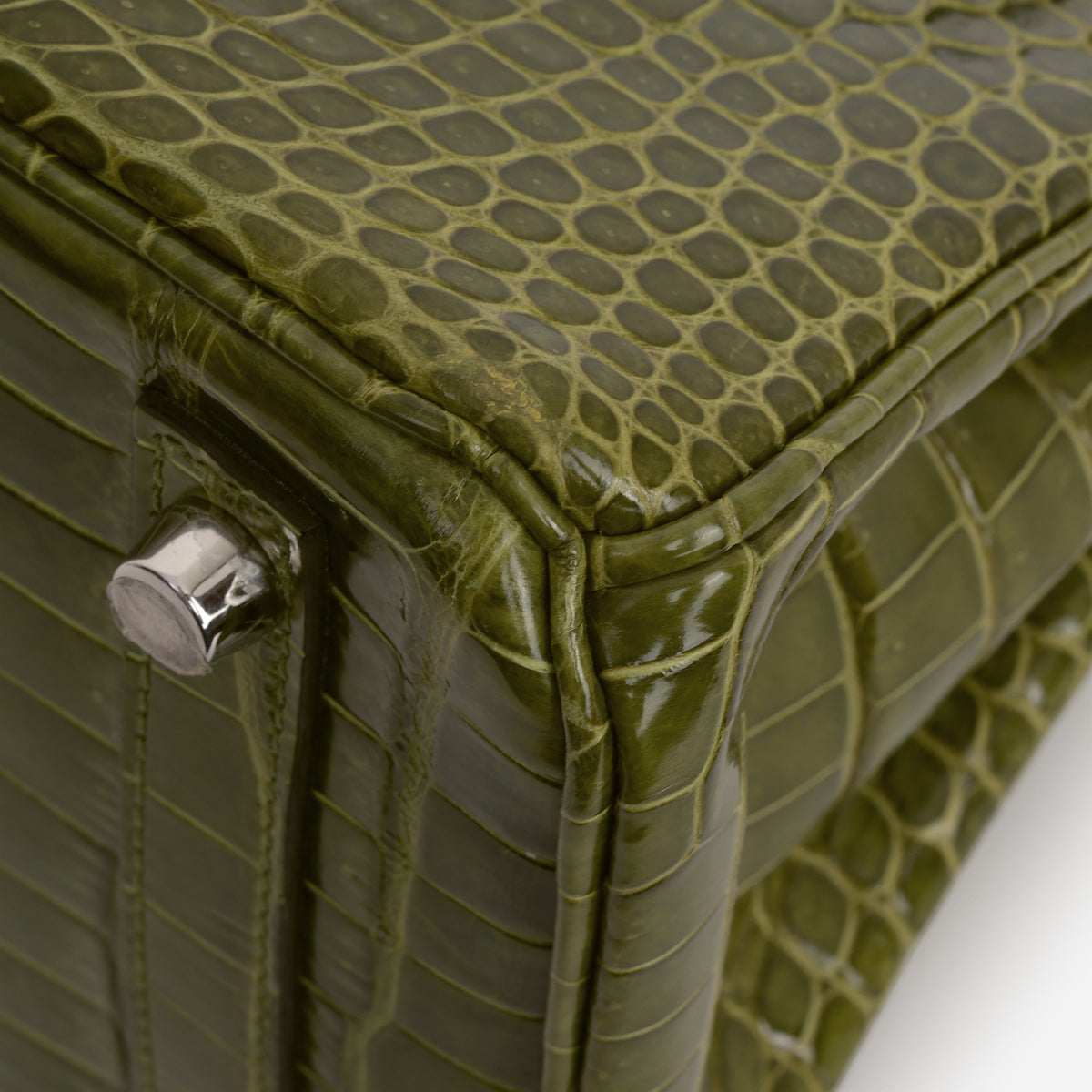 Hermès Birkin 25 - Vert Veronese Crocodile Porosus | Palladium Hardware